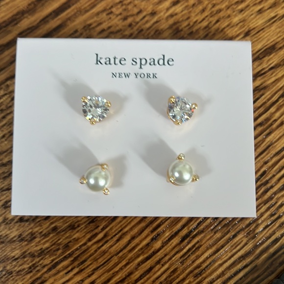 Kate Spade 2-Stud Rise and Shine Earring Set New with Tags and Dust Bag - Picture 2 of 4